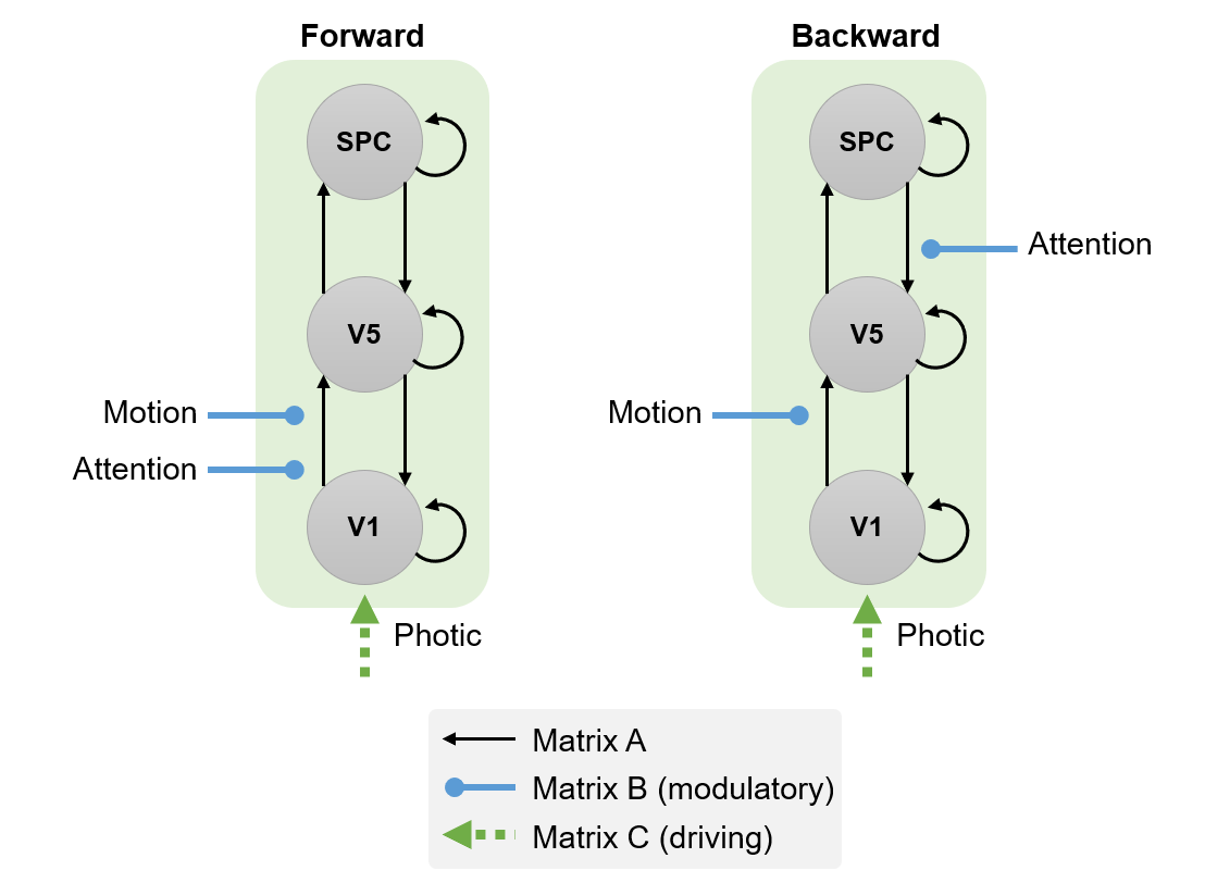 Illustration of two models to be compared