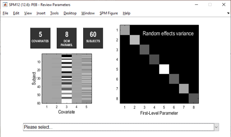 Review screen after specifying a PEB model.