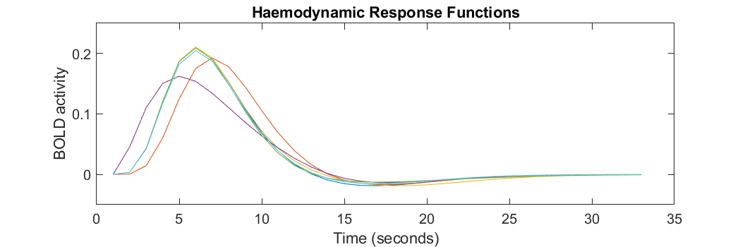 Haemodynamic response function.