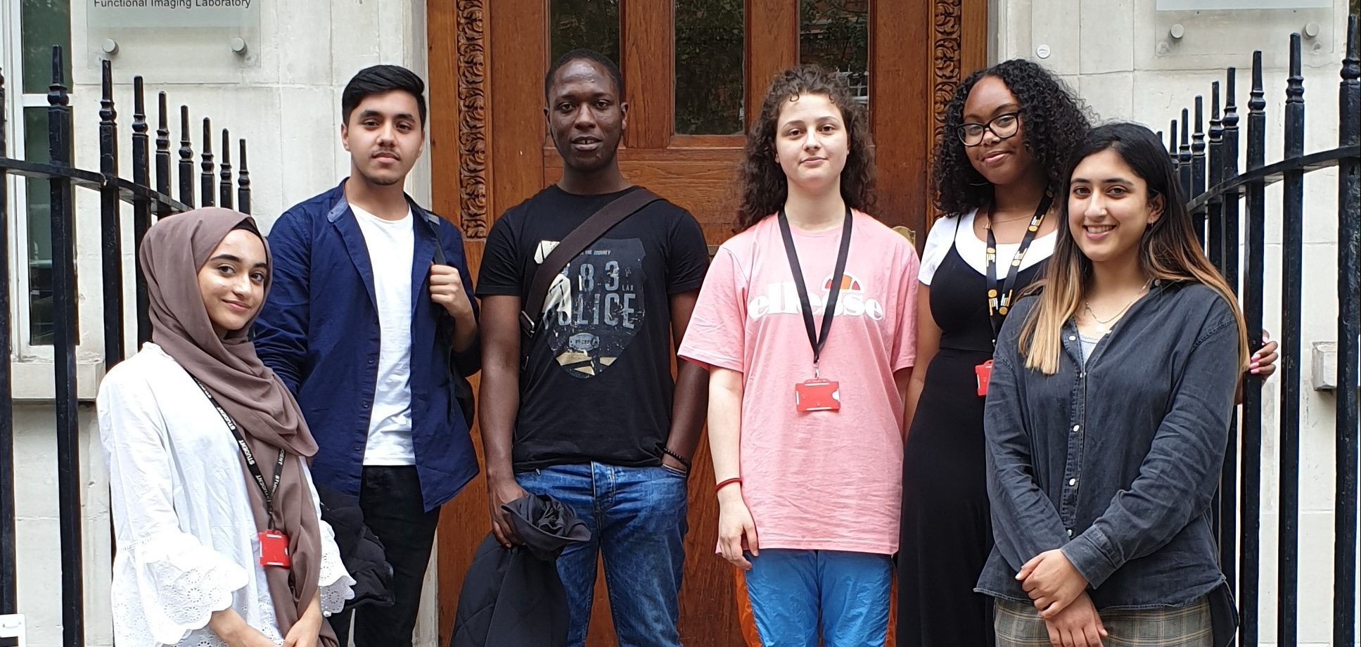 internship students outside the centre