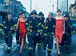 Annie Leibovitz transformed Queens into a high-fashion shoot, featuring members of Ladder 121 and Engine 265 in Queens strolling arm in arm with models Karlie Kloss and Chanel Iman.