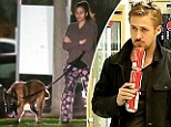 Instead the couple were spotted fitting in some chores as they took their dogs for a late night walk around their Los Angeles neighbourhood on Sunday night.