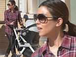 Kourtney Kardashian is seen with youngest child Penelope Scotland Disick after having lunch at Barneys New York