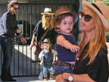 Rachel Zoe and husband Rodger Berman spend the afternoon with their cute boy Skyler