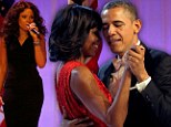 A sweet serenade! Jennifer Hudson sings Al Green's Let's Stay Together for President Obama and First Lady Michelle's first dance at Inaugural Ball 