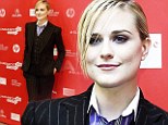 No maternity wear here! Evan Rachel Wood sports boyish suit for her first red carpet appearance since announcing pregnancy