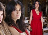 'Life in France is great': Salma Hayek speaks about living away from Hollywood as she stuns in red at Paris Haute Couture Fashion Week 