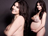 It was only a matter of time! Heavily pregnant Imogen Thomas peels off for Demi Moore-style nude shoot